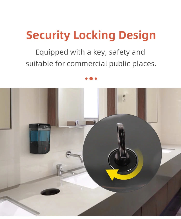 SVAVO V-410 自動液體皂液器 - 600ml 壁掛式現代款