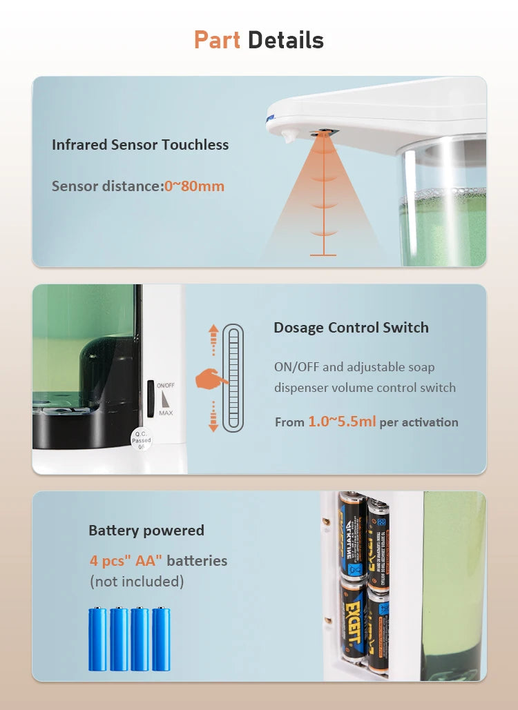 SVAVO V - 470 自動皂液器 - 500ml 多色選擇