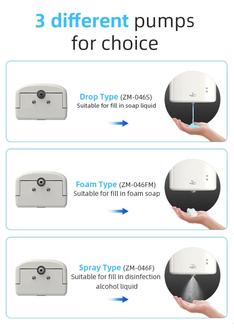 SVAVO ZM-046 自動泡沫 / 噴霧皂液器 - 800ml 多功能商用款 現代設計