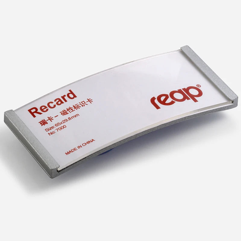 reap 7202 可替換內頁磁吸胸牌 商務辦公會議姓名名牌 65×30mm