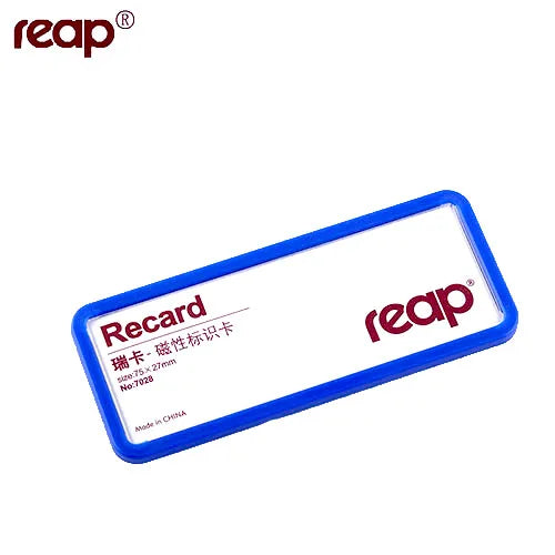 reap 7260 ABS 別針式可重複使用胸牌 辦公學生名牌 多色選擇視窗 75×27mm