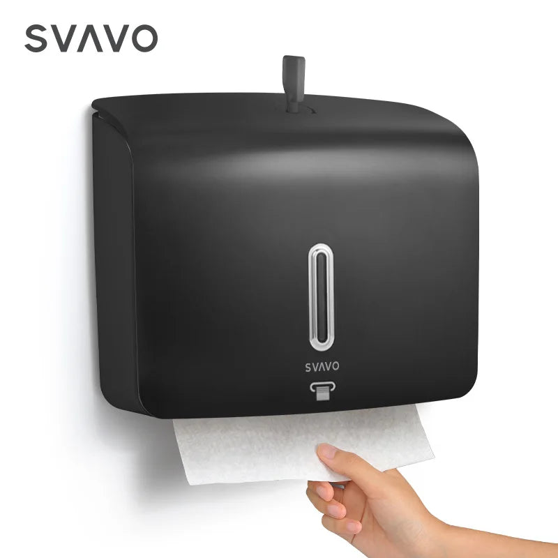 SVAVO PL-151060 壁掛式商用紙巾架 - Z 型摺紙專用 ABS 材質 白 / 白灰 / 黑色可選