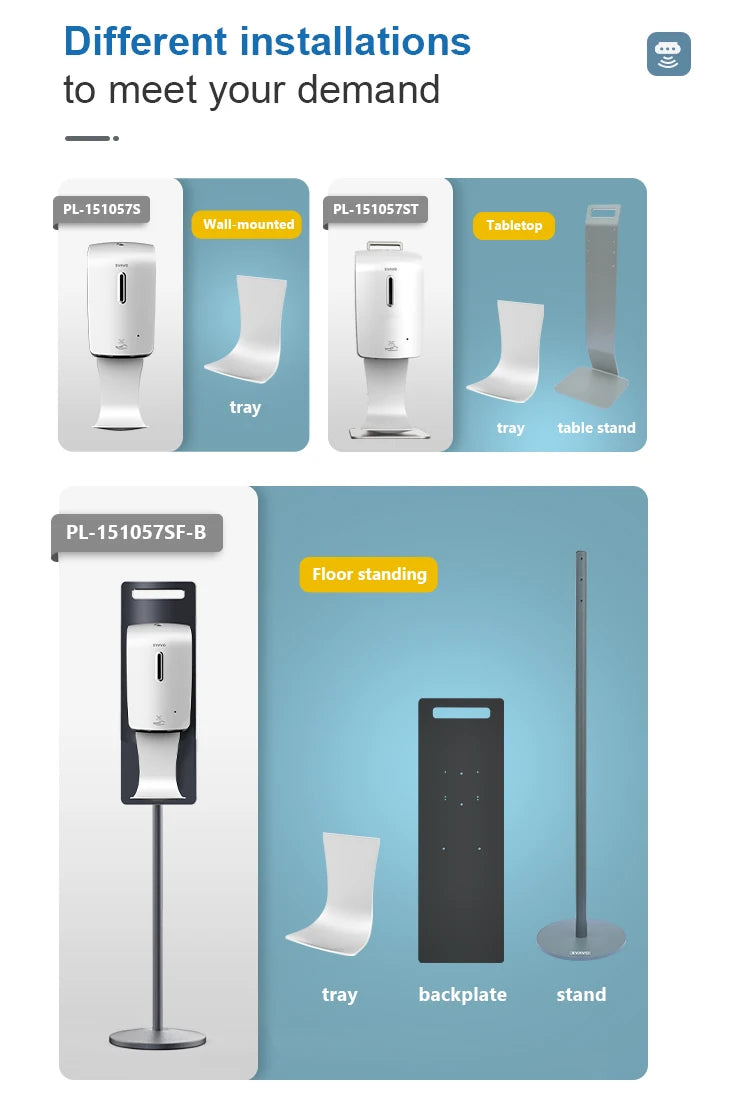 SVAVO PL - 151057 自動噴霧皂液器 - 1000ml 醫用可充 refillable 款