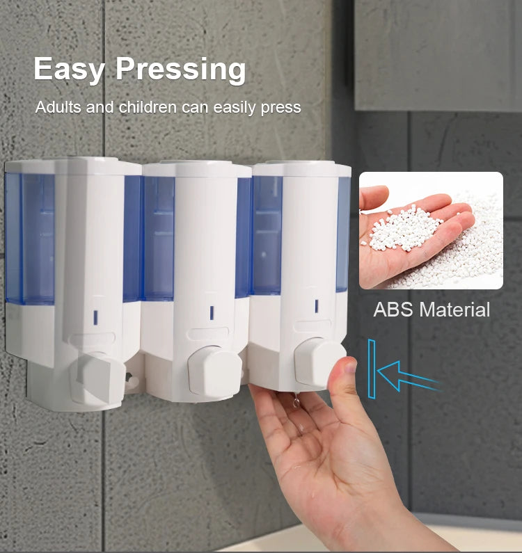 SVAVO V-6103 三頭皂液器 - 洗髮精沐浴乳分配器