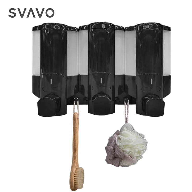 SVAVO V-6103 三頭皂液器 - 洗髮精沐浴乳分配器