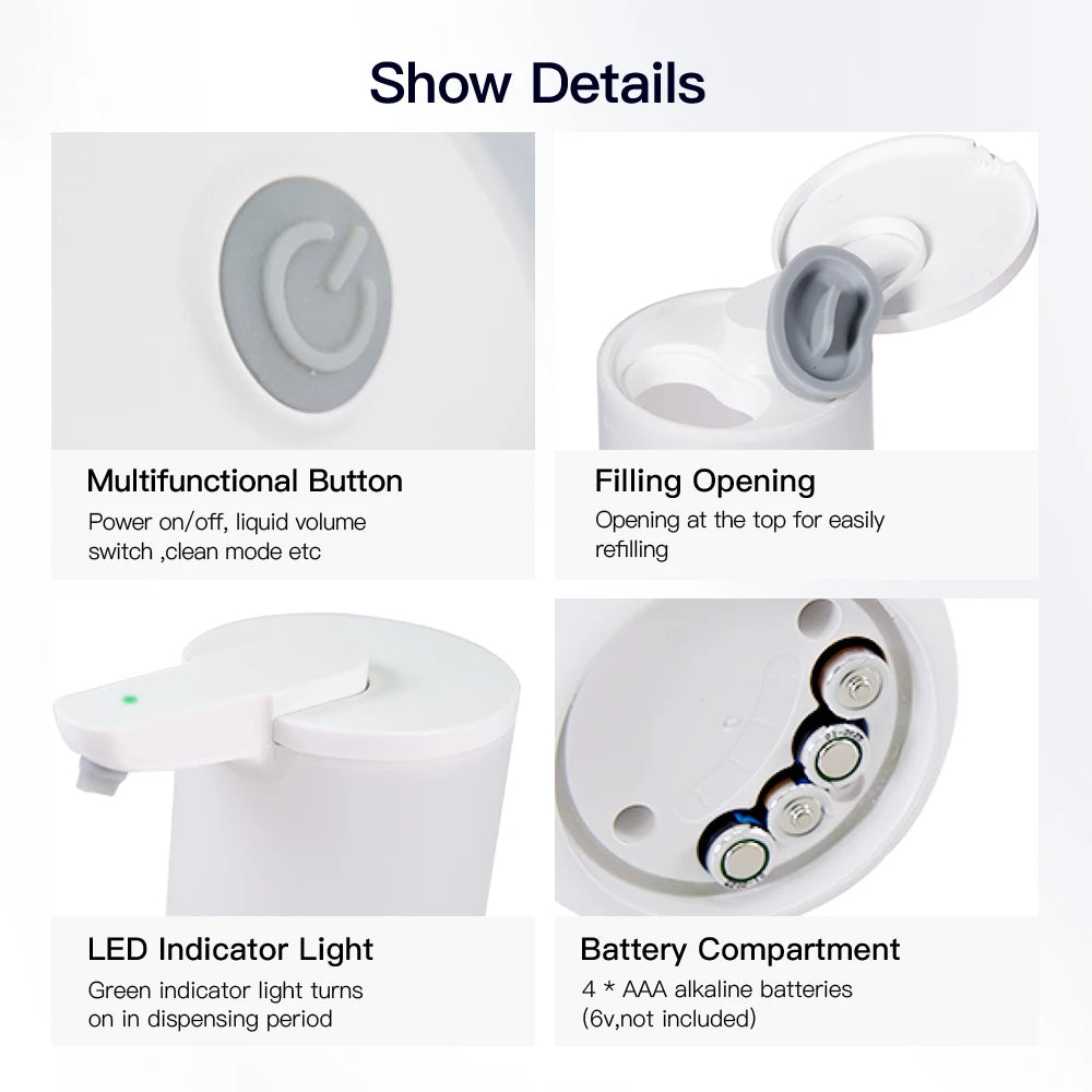 SVAVO V - 475 自動護膚浴室皁液器 - 250ml 多色可選