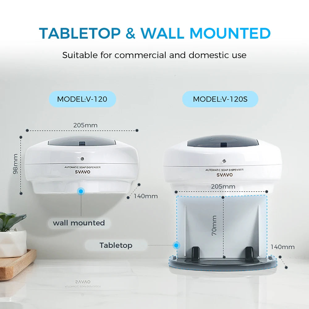 SVAVO V-120 自動皂液器 - 600ml 白色壁掛式