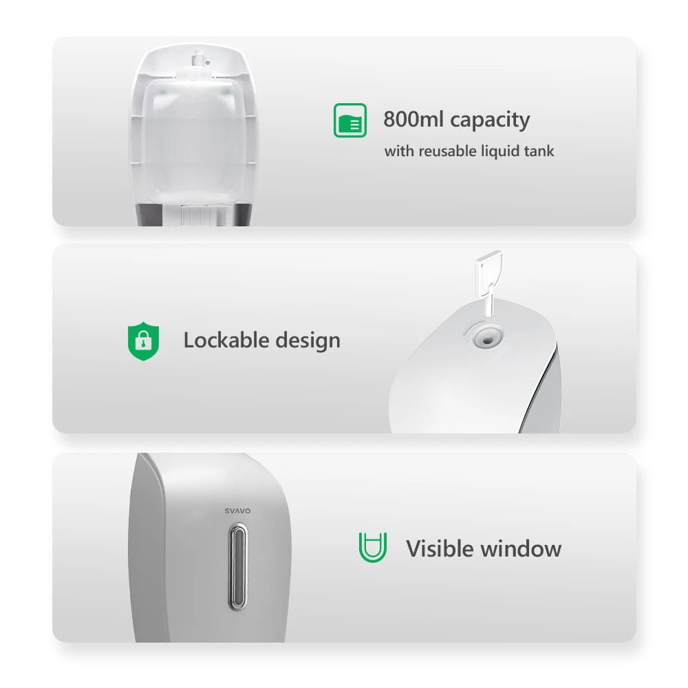 SVAVO PL-151053 批發浴室泡沫洗手乳分配器 - 手動按壓式