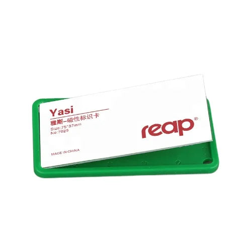 reap7261 ABS 別針胸牌套 接待服務業可換紙姓名名牌 適用 75×37mm 內頁