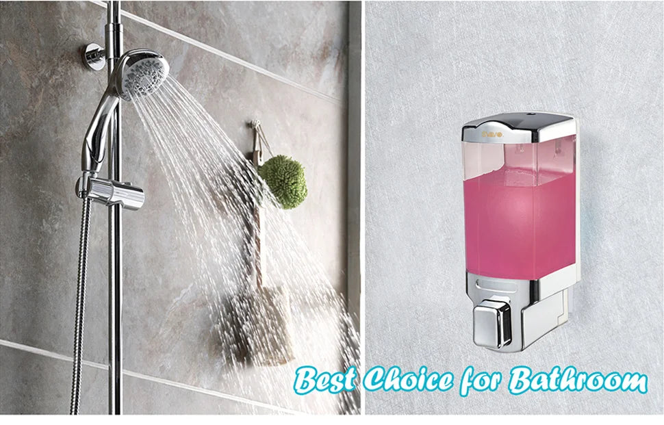 SVAVO V-8123 三格手動皂液器 - 3×480ml 可補充 白 / 鉻 / 客製化色 批發款