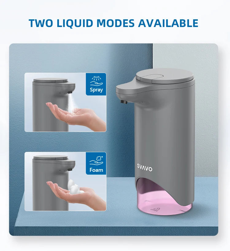 SVAVO V-370 自動泡沫皂液器 - 280ml 免接觸式 黑白兩色可選