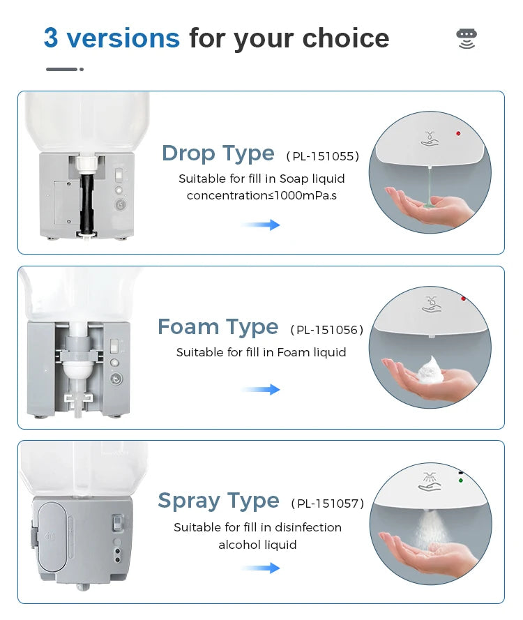 SVAVO PL-151056 自動泡沫皂液器 - 1000ml 大容量 可補充瓶設計