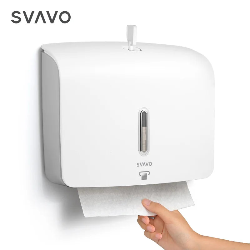 SVAVO PL-151060 壁掛式商用紙巾架 - Z 型摺紙專用 ABS 材質 白 / 白灰 / 黑色可選