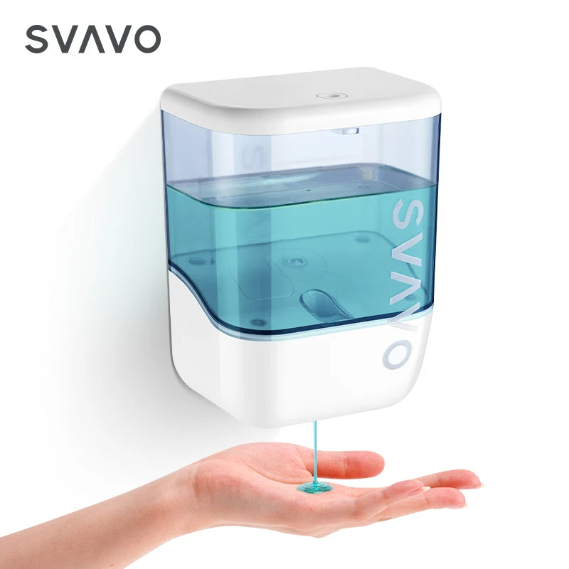 SVAVO OS - 0410 自動泡沫皂液器 - 1000ml 免打孔壁掛式 白 / 黑 / 鉻色可選