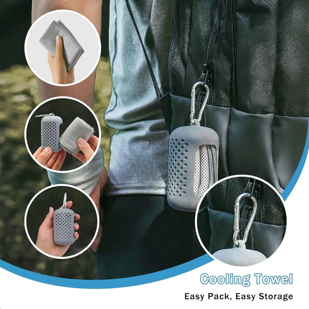 促销定制运动毛巾户外健身凉爽感运动毛巾带标志微纤维运动毛巾定制标志