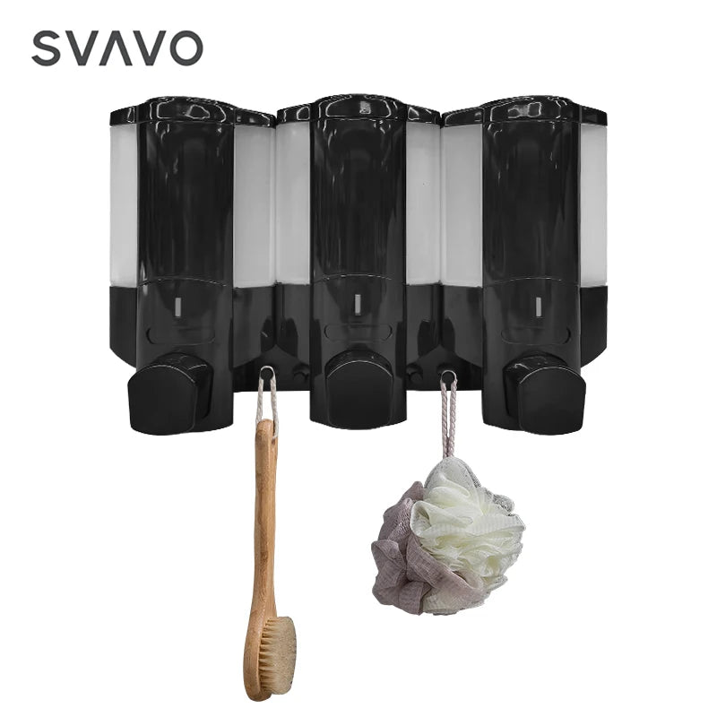 SVAVO V-6103 三頭皂液器 - 洗髮精沐浴乳分配器
