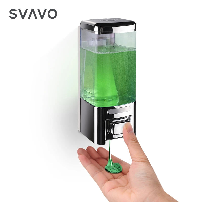SVAVO V-8101 手動皂液器 - 500ml 壁掛式 酒店及家居適用