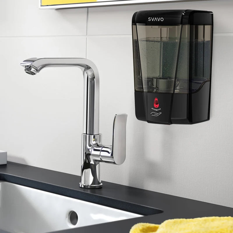 SVAVO V-410 自動液體皂液器 - 600ml 壁掛式現代款