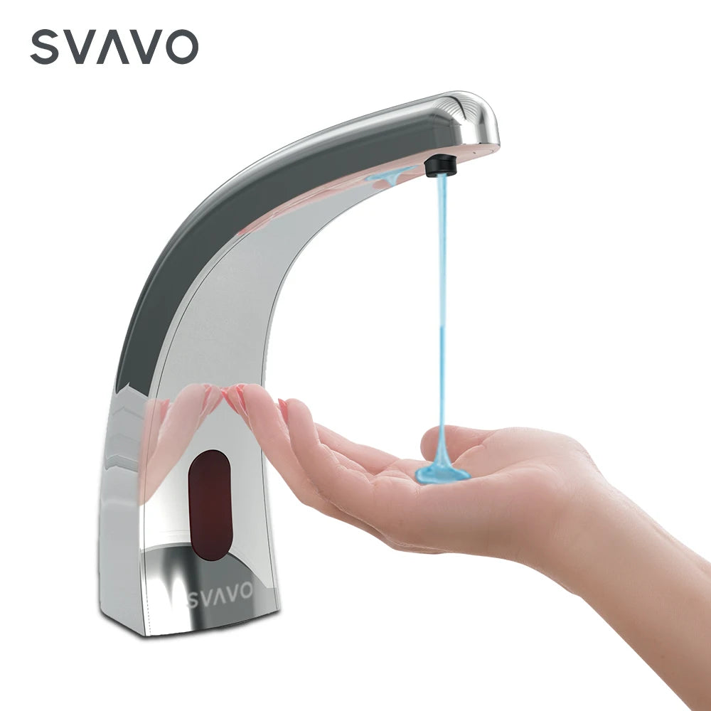 SVAVO V - SEN3085 自動感應皂液器 - 鋅合金材質 鉻色水龍頭式設計
