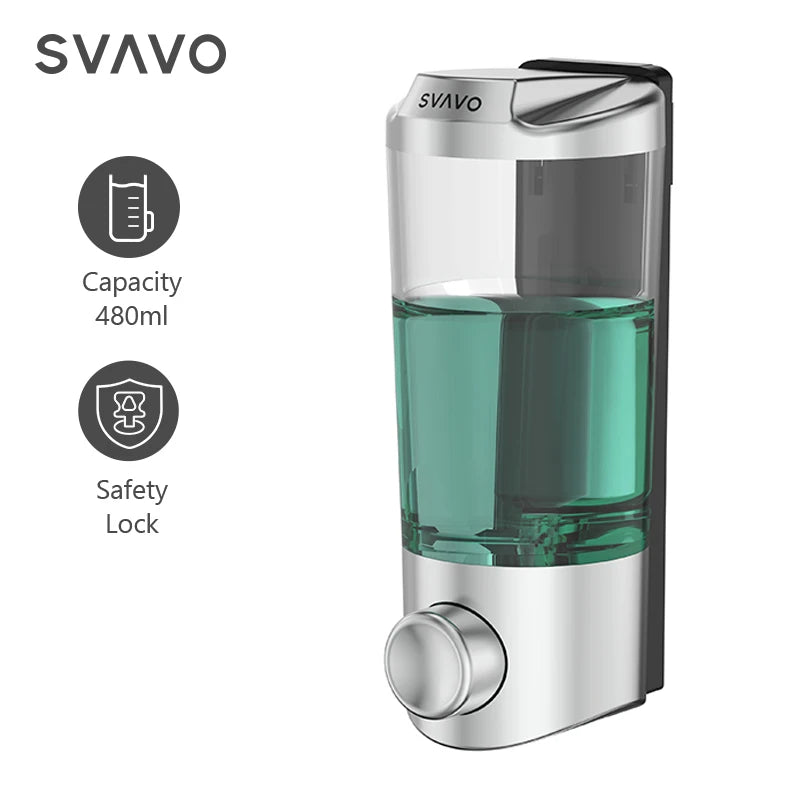 Svavo V-9121 泡沫沫皂液器 - 沐浴乳分配瓶 手動按壓式