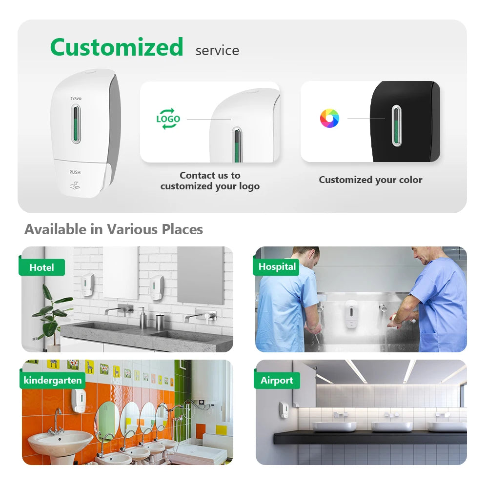 SVAVO PL-151053 批發浴室泡沫洗手乳分配器 - 手動按壓式