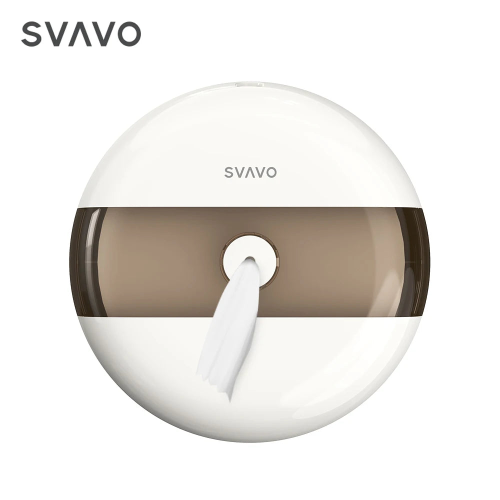 SVAVO ZM-066 壁掛式商用浴室大卷衛生紙架 - ABS 材質 現代簡約款 多色可選