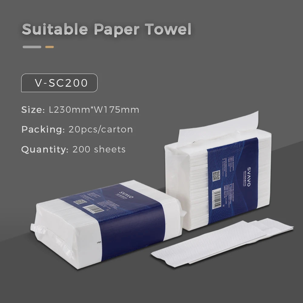 SVAVO SSS-TD060 壁掛式商用不銹鋼紙巾架 - 現代豪華風