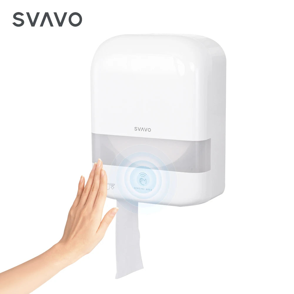 SVAVO ZM-016 壁掛式感應自動切斷衛生紙分配器 - ABS 材質 現代款 多色可選