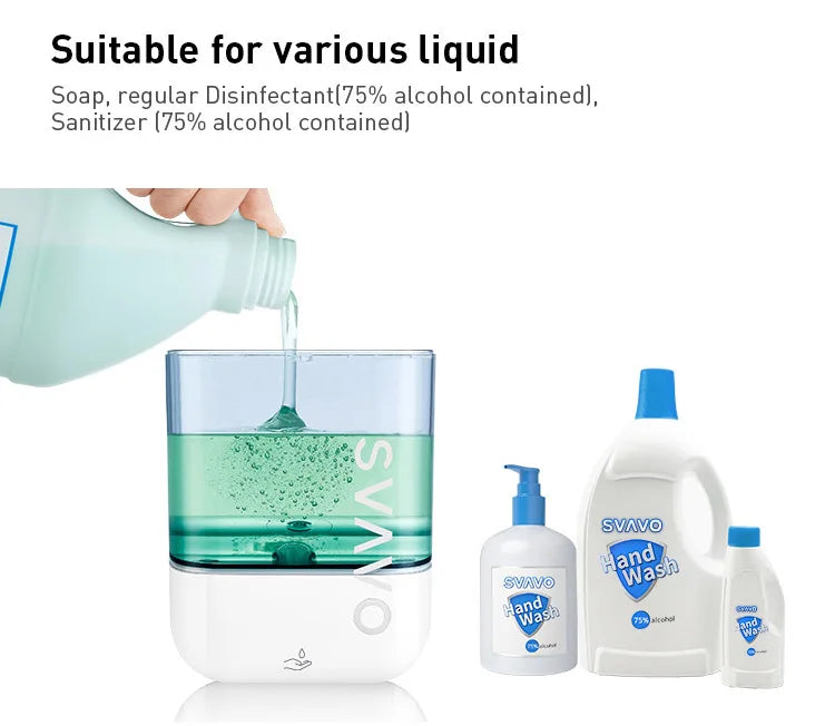 SVAVO OS - 0410 自動泡沫皂液器 - 1000ml 免打孔壁掛式 白 / 黑 / 鉻色可選