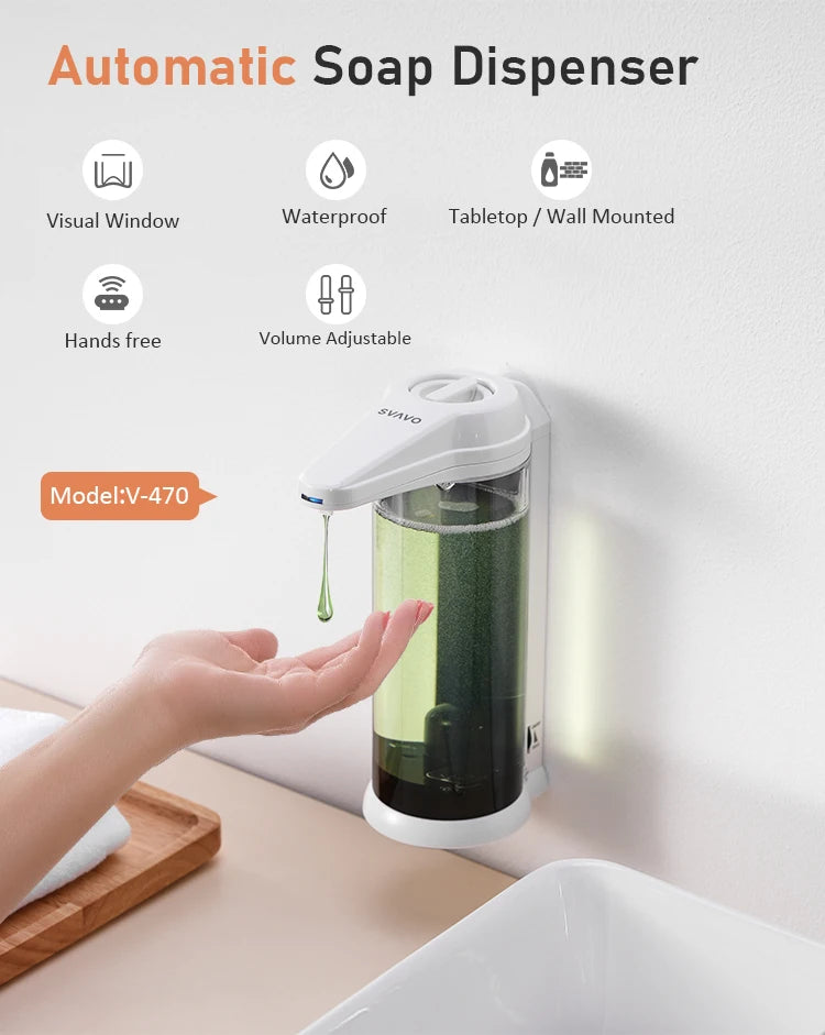 SVAVO V - 470 自動皂液器 - 500ml 多色選擇