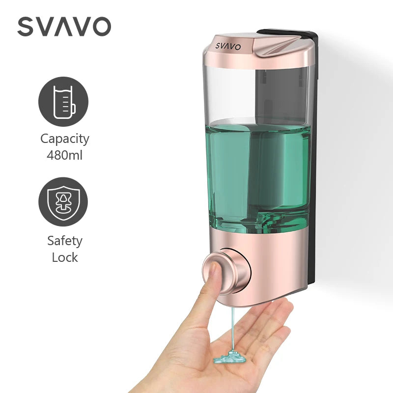 Svavo V-9121 泡沫沫皂液器 - 沐浴乳分配瓶 手動按壓式