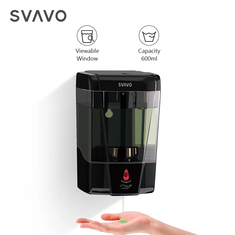 SVAVO V-410 自動液體皂液器 - 600ml 壁掛式現代款