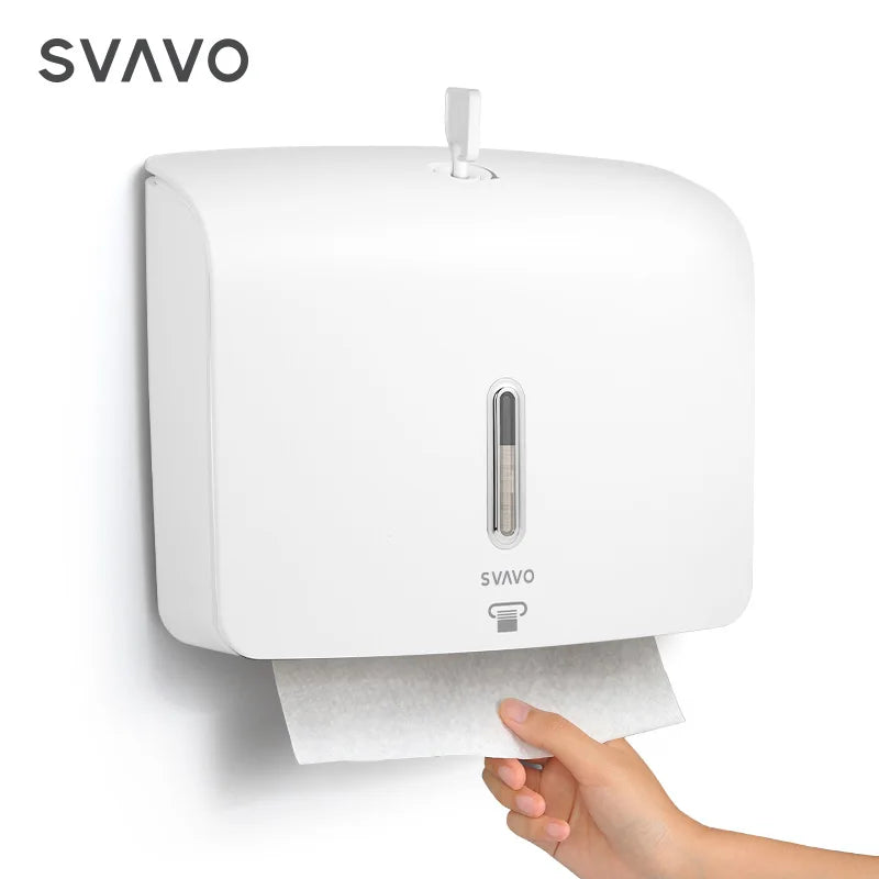 SVAVO PL-151060 壁掛式商用紙巾架 - Z 型摺紙專用 ABS 材質 白 / 白灰 / 黑色可選