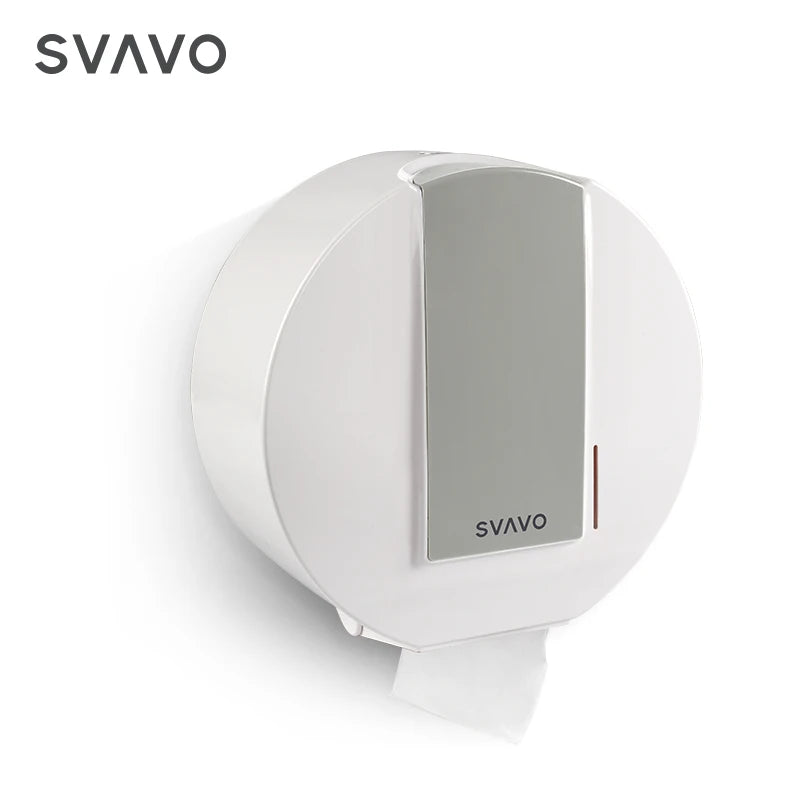 SVAVO VX785 壁掛式大卷紙巾分配器 - ABS 材質 現代款 白 / 白灰 / 黑色可選（手紙 / 小卷紙兩用）