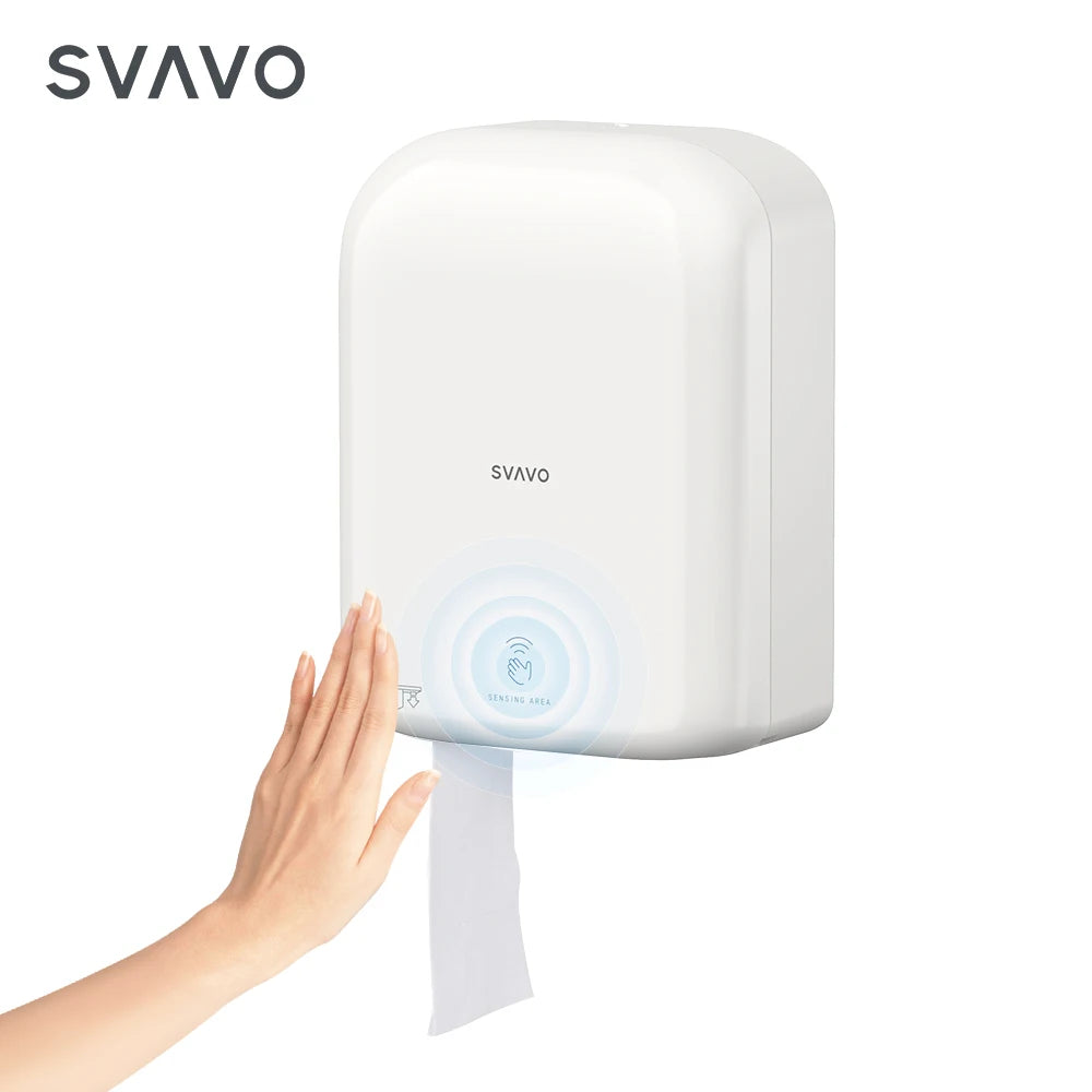 SVAVO ZM-016 壁掛式感應自動切斷衛生紙分配器 - ABS 材質 現代款 多色可選