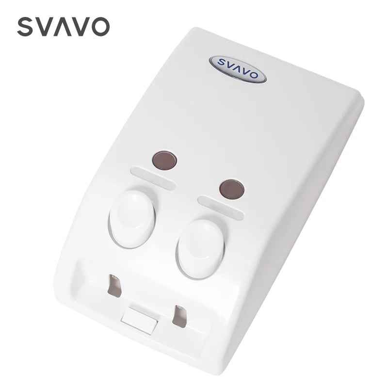 SVAVO V-102 雙頭洗手乳分配器 - 壁掛式手動皂機