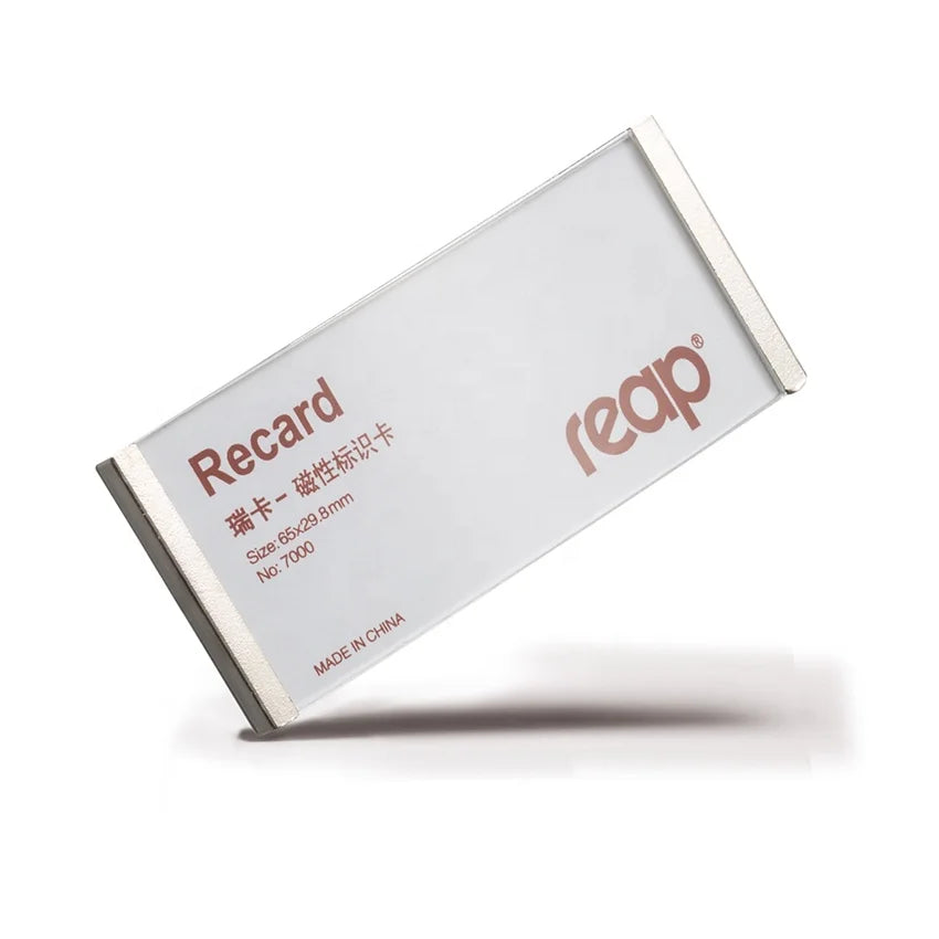 reap 7202 可替換內頁磁吸胸牌 商務辦公會議姓名名牌 65×30mm