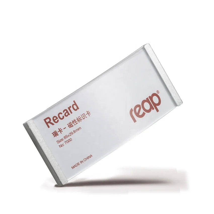 reap 7202 可替換內頁磁吸胸牌 商務辦公會議姓名名牌 65×30mm