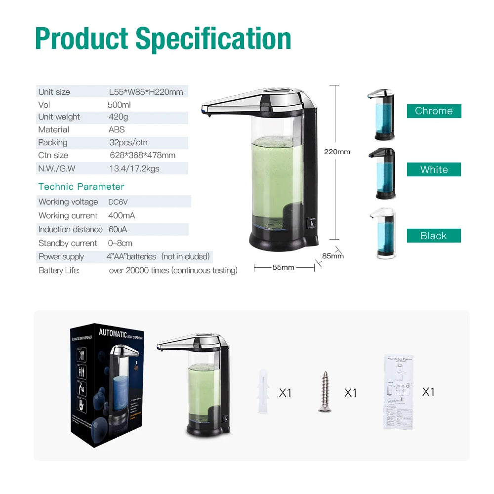 SVAVO V - 470 自動皂液器 - 500ml 多色選擇