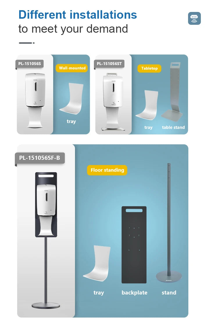 SVAVO PL-151056 自動泡沫皂液器 - 1000ml 大容量 可補充瓶設計