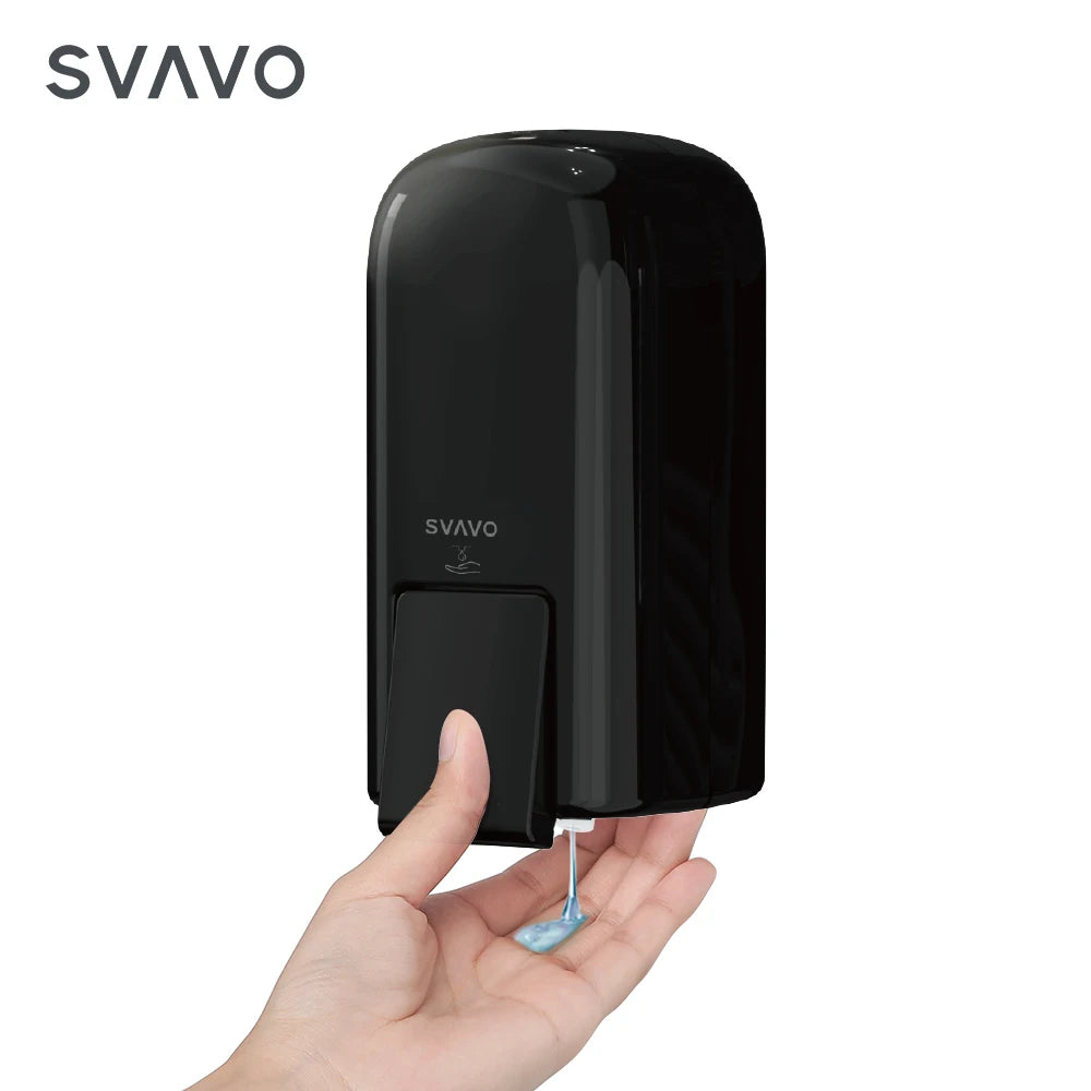 SVAVO ZM-053F 手動噴霧皂液器 - 700ml 壁掛式 商用款 白 / 透明棕兩色可選
