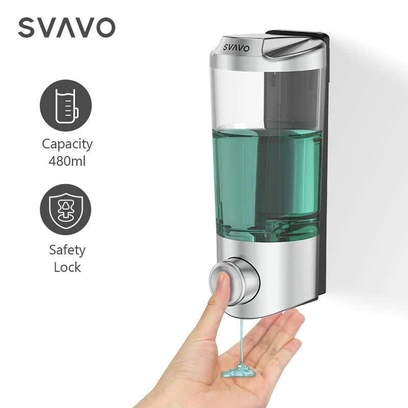 Svavo V-9121 泡沫沫皂液器 - 沐浴乳分配瓶 手動按壓式