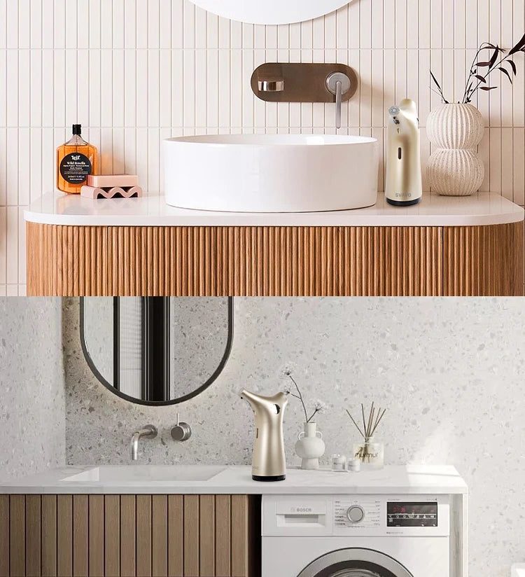 Svavo V - 476 紅外線自動感應皂液器 - 200ml 臺置式 白 / 銀 / 鎳三色可選