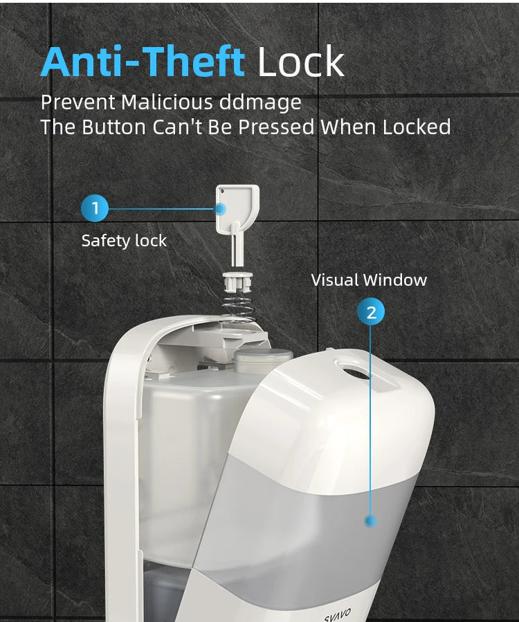 SVAVO ZM - 046FM 自動泡沫皂液器 - 800ml 時尚現代款