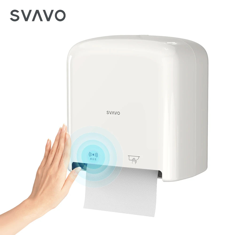 SVAVO ZM-063 壁掛式馬桶自動感應紙巾架 - ABS 材質 現代簡約款 多色可選