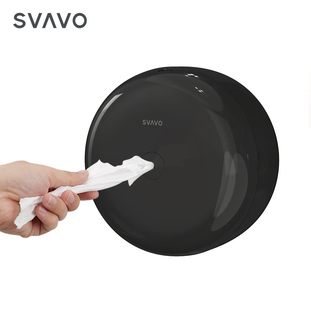 SVAVO ZM-066 壁掛式商用浴室大卷衛生紙架 - ABS 材質 現代簡約款 多色可選