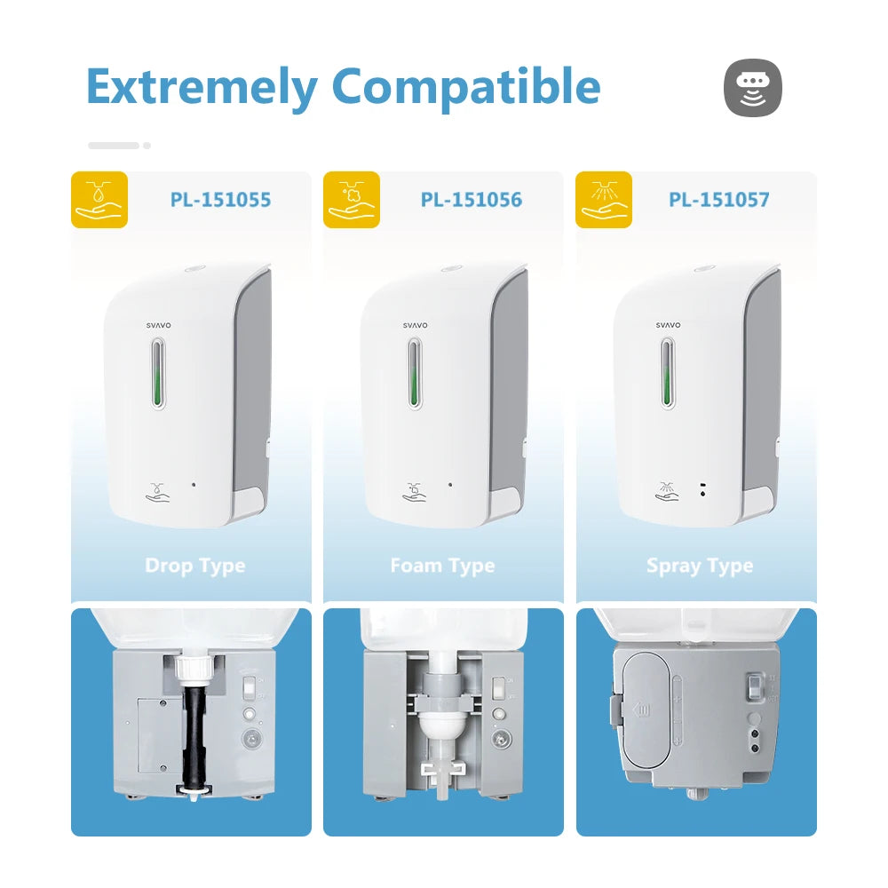 SVAVO PL-151056 自動泡沫皂液器 - 1000ml 大容量 可補充瓶設計