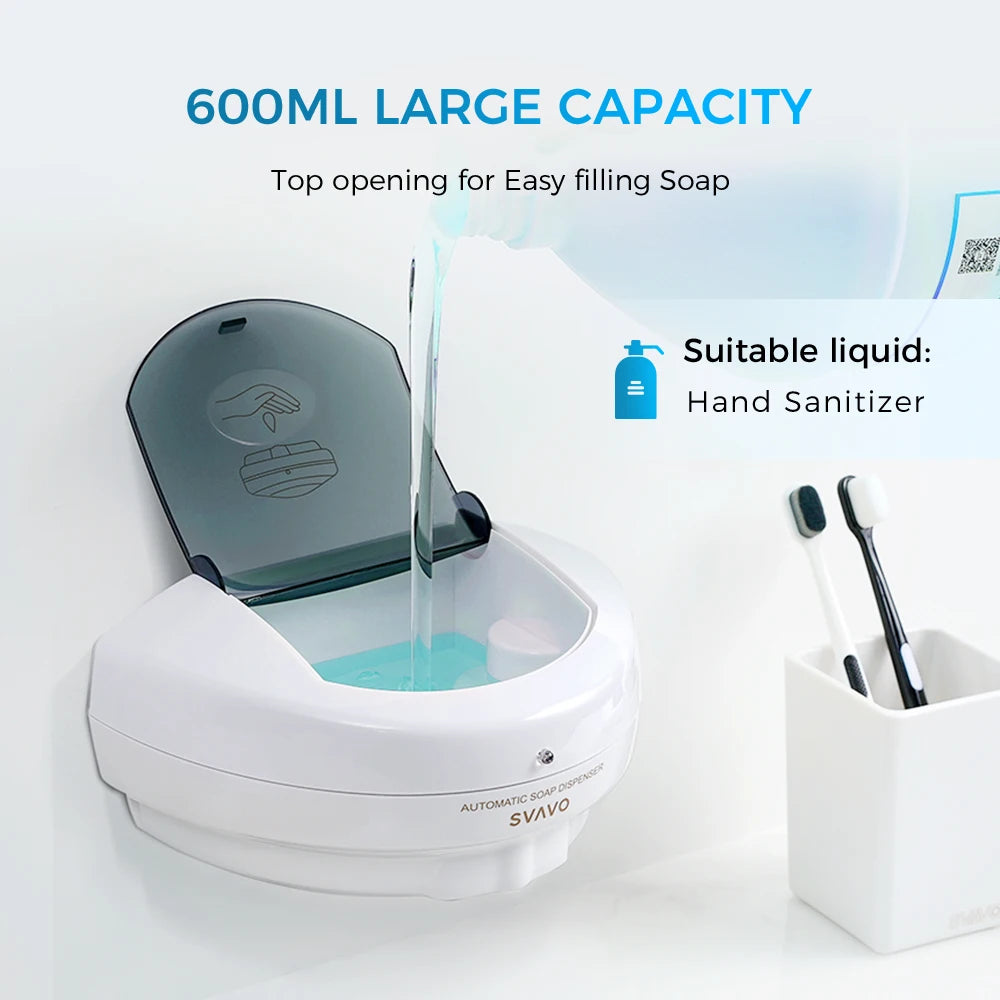 SVAVO V-120 自動皂液器 - 600ml 白色壁掛式