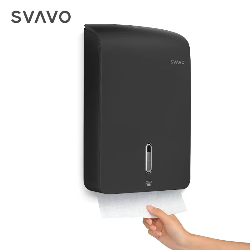 SVAVO PL-151061 壁掛式纸巾盒 - ABS 塑料材質 現代簡約風 白 / 黑 / 白灰色可選