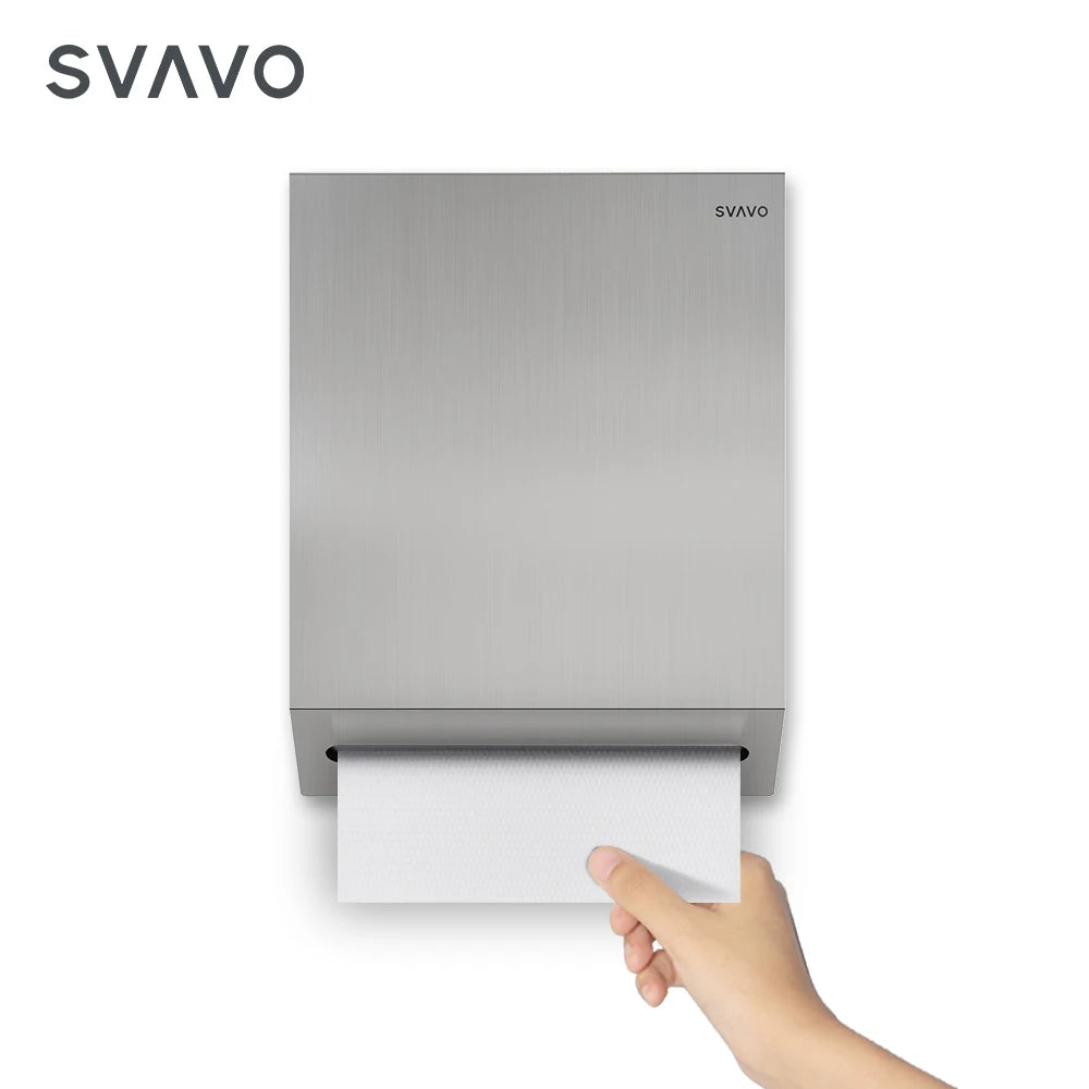 SVAVO SSS-TD060 壁掛式商用不銹鋼紙巾架 - 現代豪華風